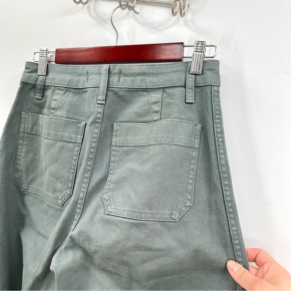 MADEWELL Woman's Olive Green Wide Leg Casual Jeans Size 25 - Picture 7 of 13